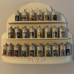 Lenox Disney Spice Jar Set and Display 