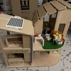 PlanToys Wooden Dollhouse - Large Set