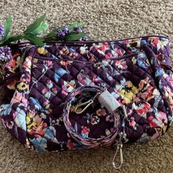 NEW Vera Bradley Clutch w/Leather Accents