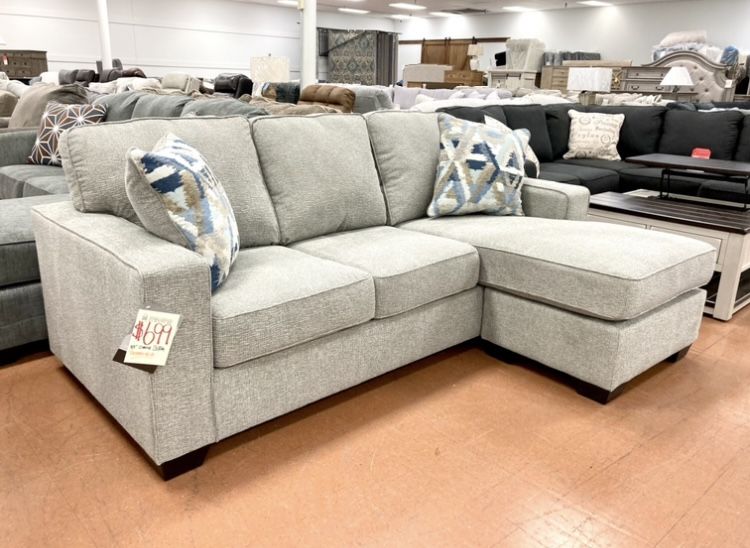 New 85” Chaise Sofa — REVERSIBLE 