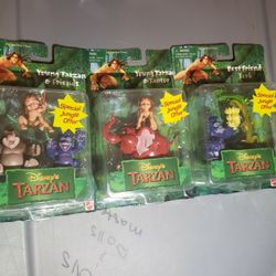 Disney Tarzan By Mattel Figurines 