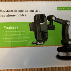 One button pop up suction cup foam holder