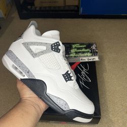 White Cement Jordan 4