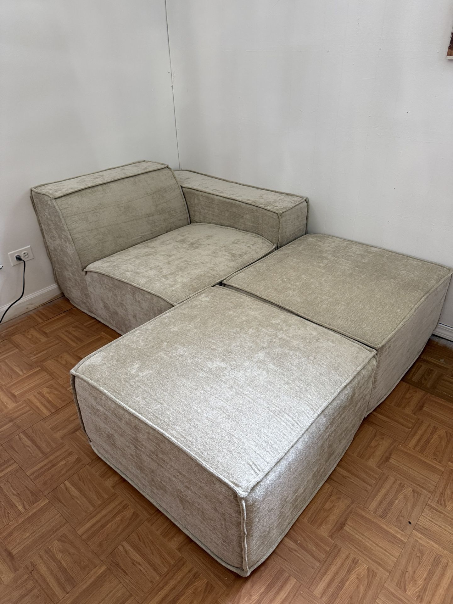 Rove Lab by Rove Concepts M1 Modular - Corner Sofa, and Two Ottoman SofaSeat! ***Free Curside Delivery***