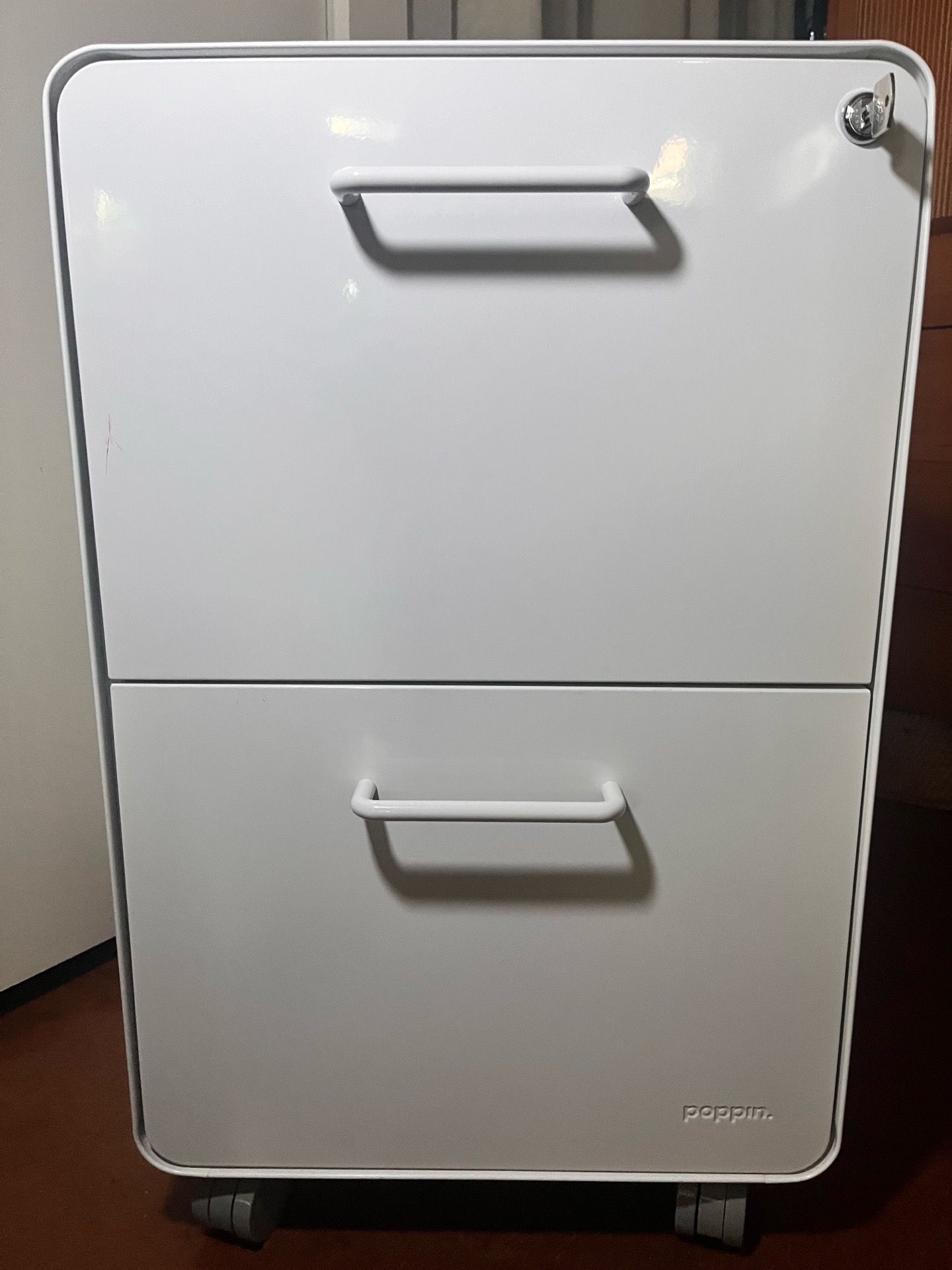 Steel POPPIN 2 Drawer File Cabinet