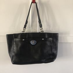 Coach black bag with silver hardware B1193-F16530
