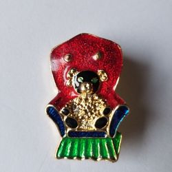 Christmas Teddy Bear Pin/brooch