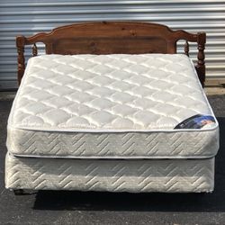 Full Size Bed with Mattress Set 