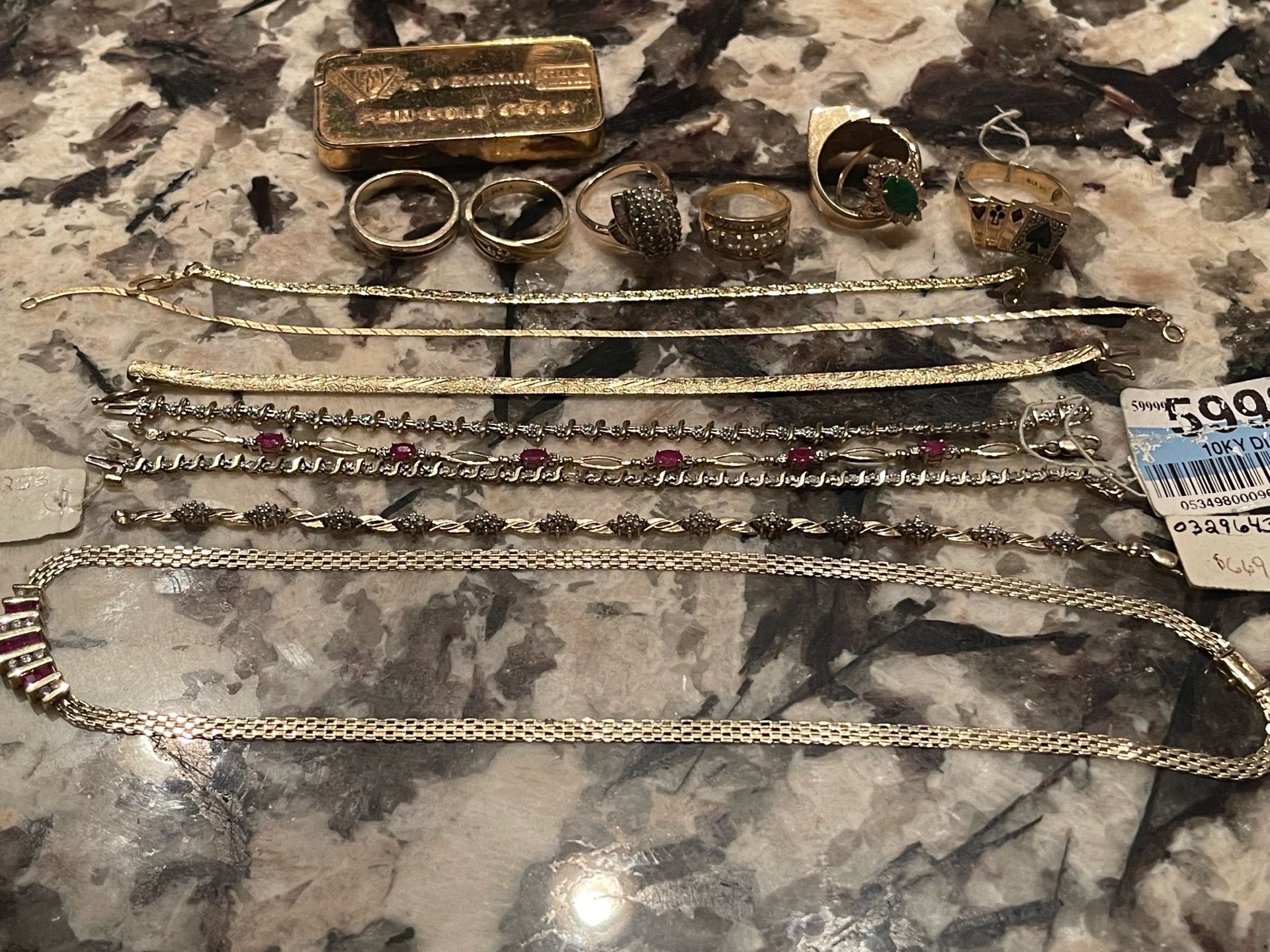 10K, 14K, 24K GOLD ITEMS FOR SALE