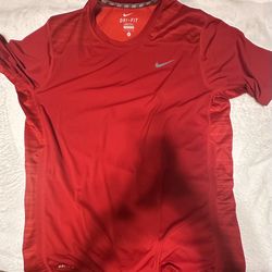  Nike Red DriFit T Shirt Size L