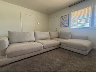 Sectional beige sofa set