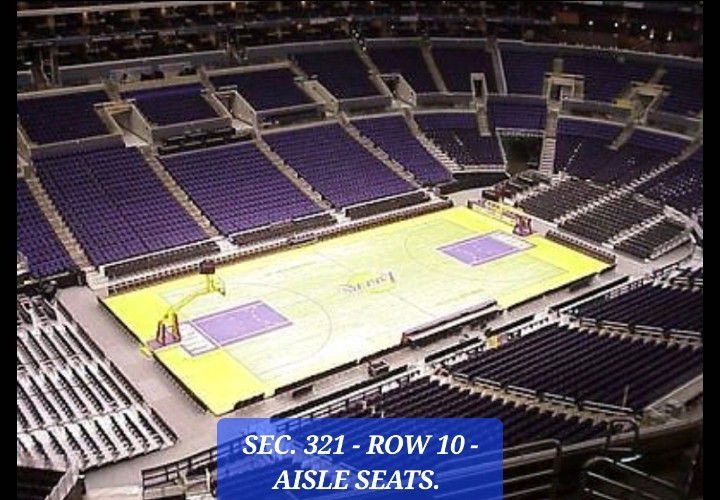 2 TICKETS - Lakers VS Suns - Semi Final - Sec 321-- Aisle Seats 