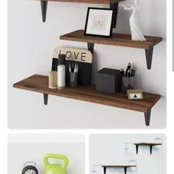 Bameos Floating Shelves- Set Of 3 Shelves 