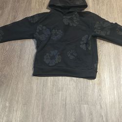 All Black Denim Tears Hoodie Size Medium 