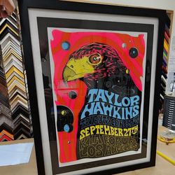 Taylor Hawkins Tribute Concert Poster Los Angeles California Signed And Numbered By The Artist Morning Breath