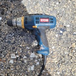 Ryobi Various Speed Corded Drill Screwdriver 120v 4.5 Amp 60hz Keyless Reversible Construction Tool 
