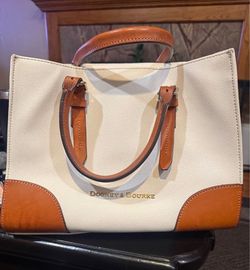 Dooney & Bourke Canvas Leather Tote Bag