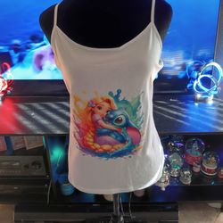 Stitch And Princess Tank Top 