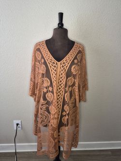 No Brand Women's Light Brown SwimSuit Coverup