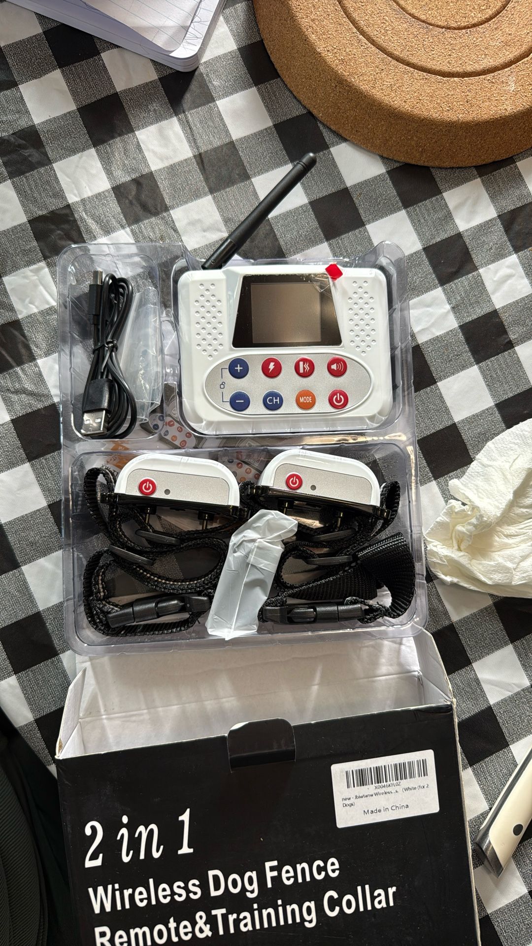 Wireless dog fence system training collar