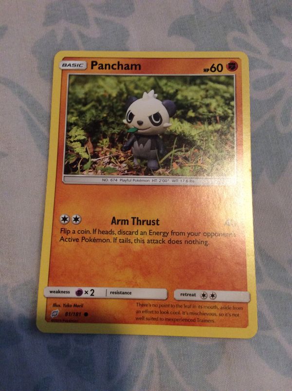 PANCHAM POK MON CARD 81 181 NO CREASES OR BENDS NEW NOT FREE For 