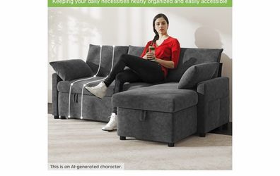 L Shape Couch pull out bed
