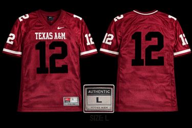 Texas A&M Aggies #12 Nike Jersey (Size Large