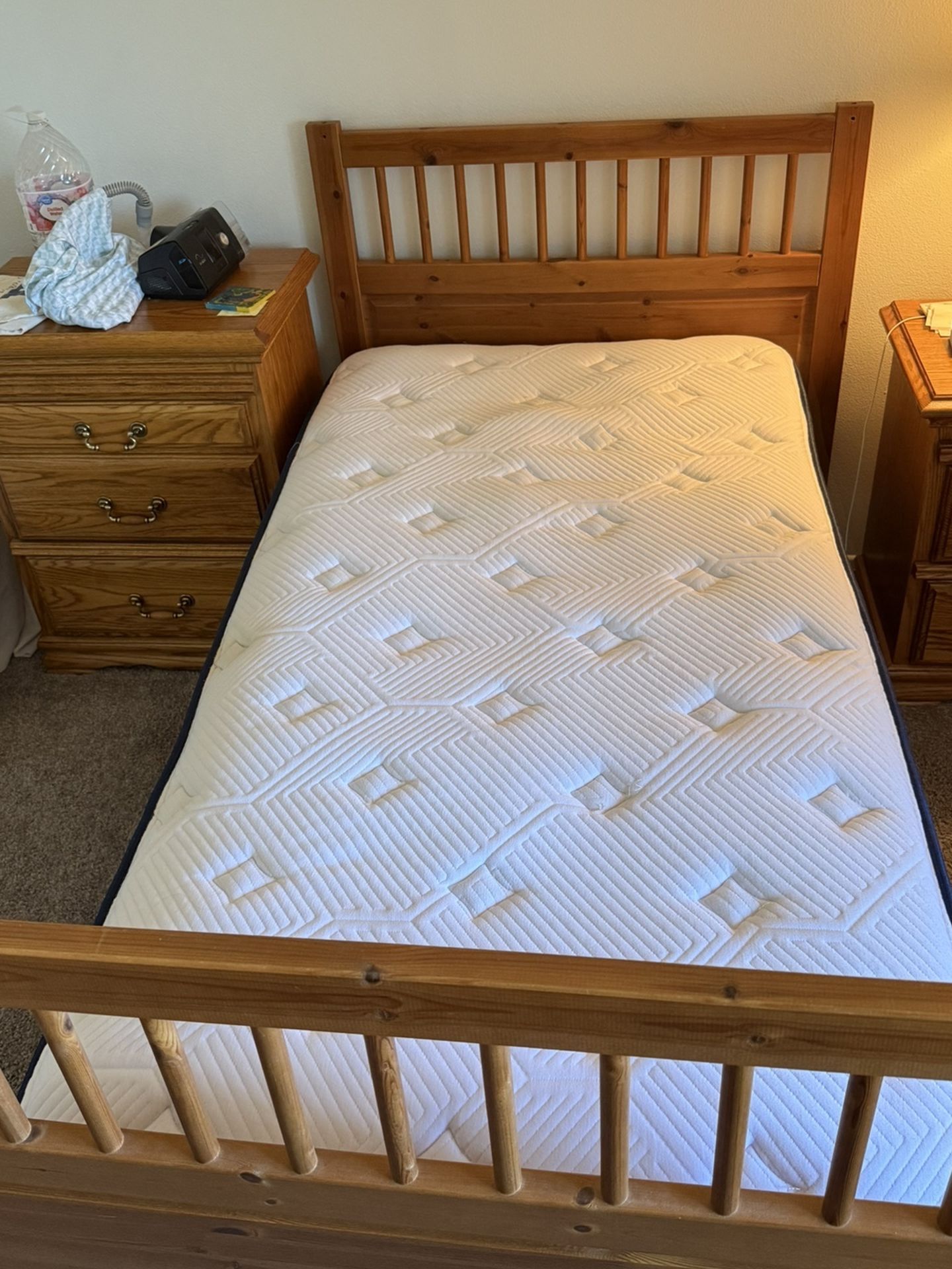 FREE Brown Wood Twin Bed