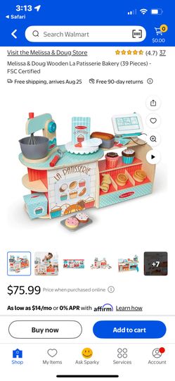 Melissa & Doug Wooden La Patisserie Bakery