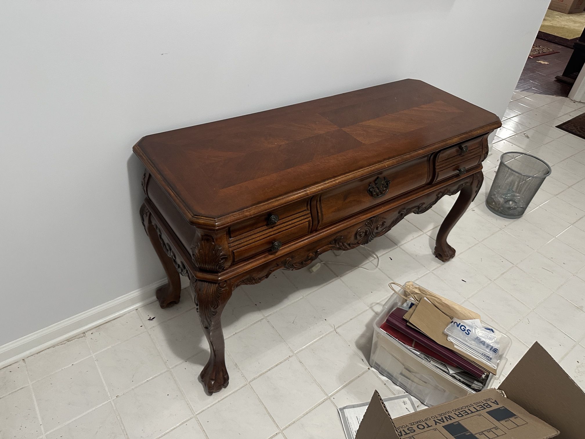 Hard Wood Sofa Console Display Table
