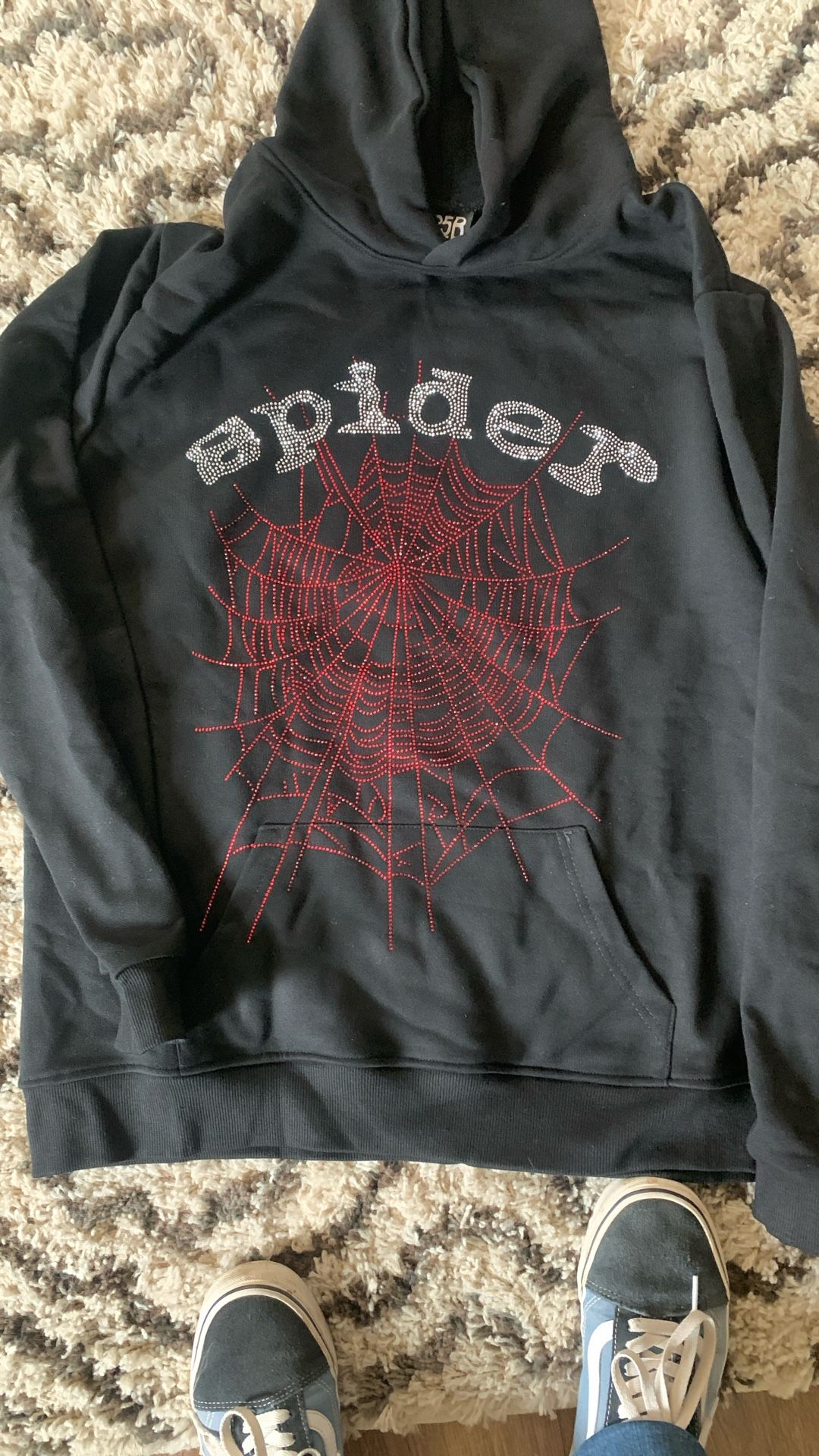 Spider Hoodie Black