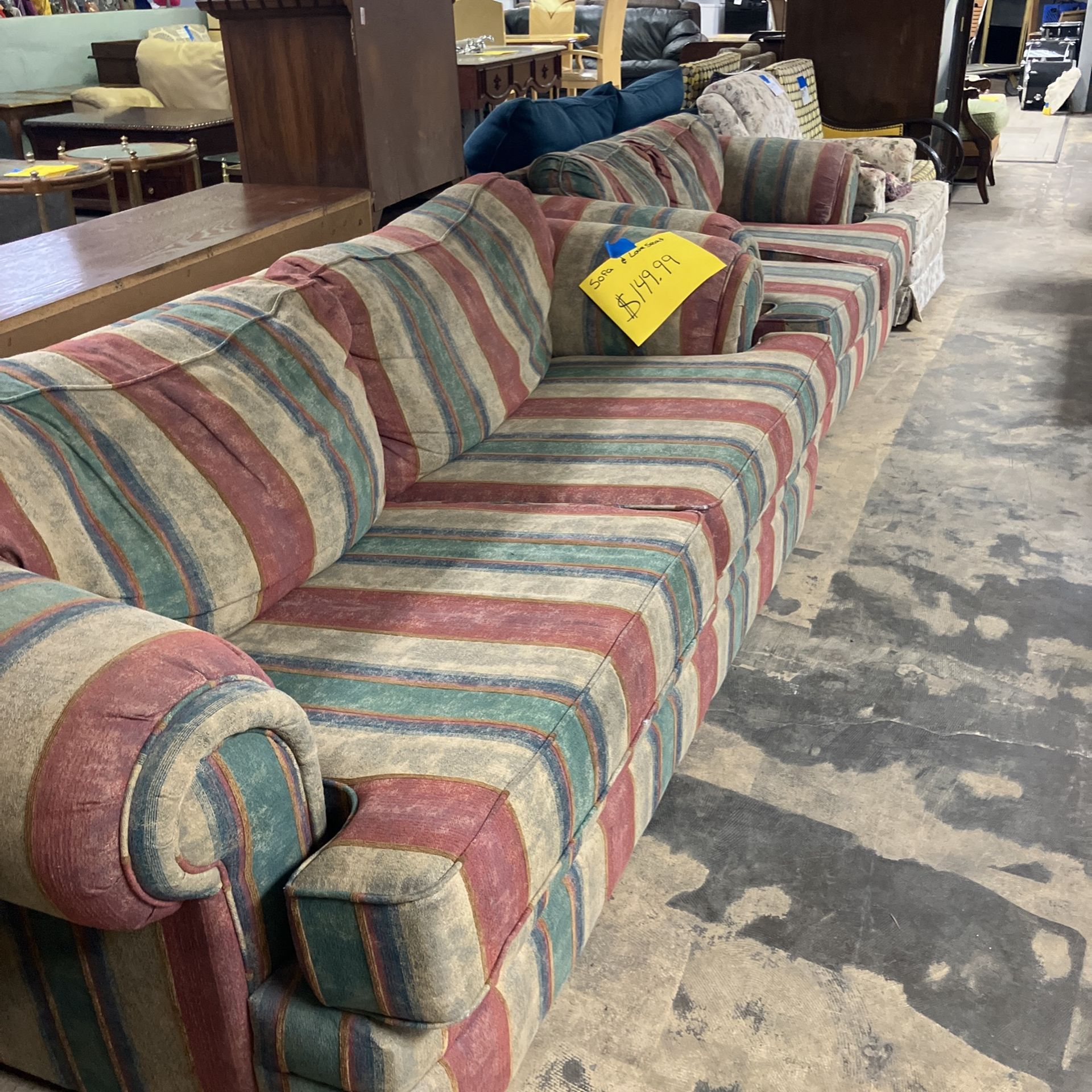 Sleeper sofa and love seat