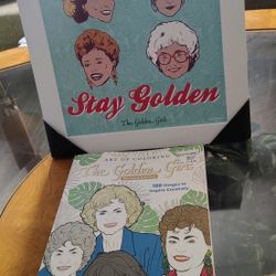 Golden Girls 12x12 Wooden Sign And 100 Page Coloring Book