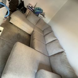 Ashley Furniture Dual-Chaise Sectional with Ottoman