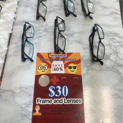 Prescription Glasses. Distance Glasses