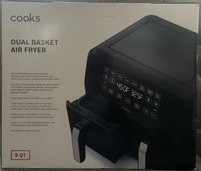 NEW 8QT DUAL BASKET AIR FRYER
