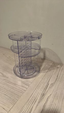 Rotating makeup organizer