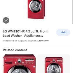LG WM2301HR WASHER AND DRYER COMBO