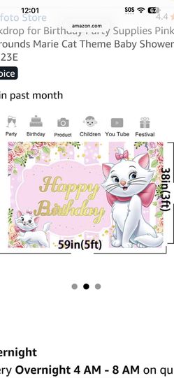 The Aristocats Marie Backdrop