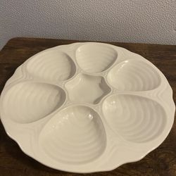 Vintage Hall Pottery USA 1151 Oyster Plate