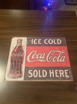 Metal Coke Sign