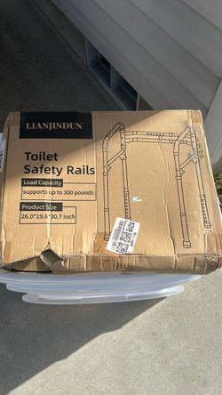 Toilet safety rails