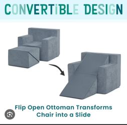 Chair ottoman slide