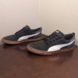 Puma Bridger Skateboarding Vulc Black Gum White Men's Size 12