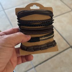 Six Handmade Bracelets Unisex 