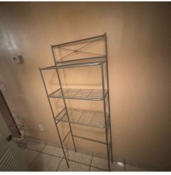 Over the toilet storage rack
