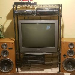 Receiver With Vintage Technic Speakers 