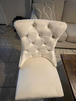 Six New Upholstery dinning chairs .