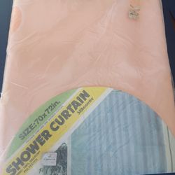 Vintage Cannon swan design fabric shower curtain