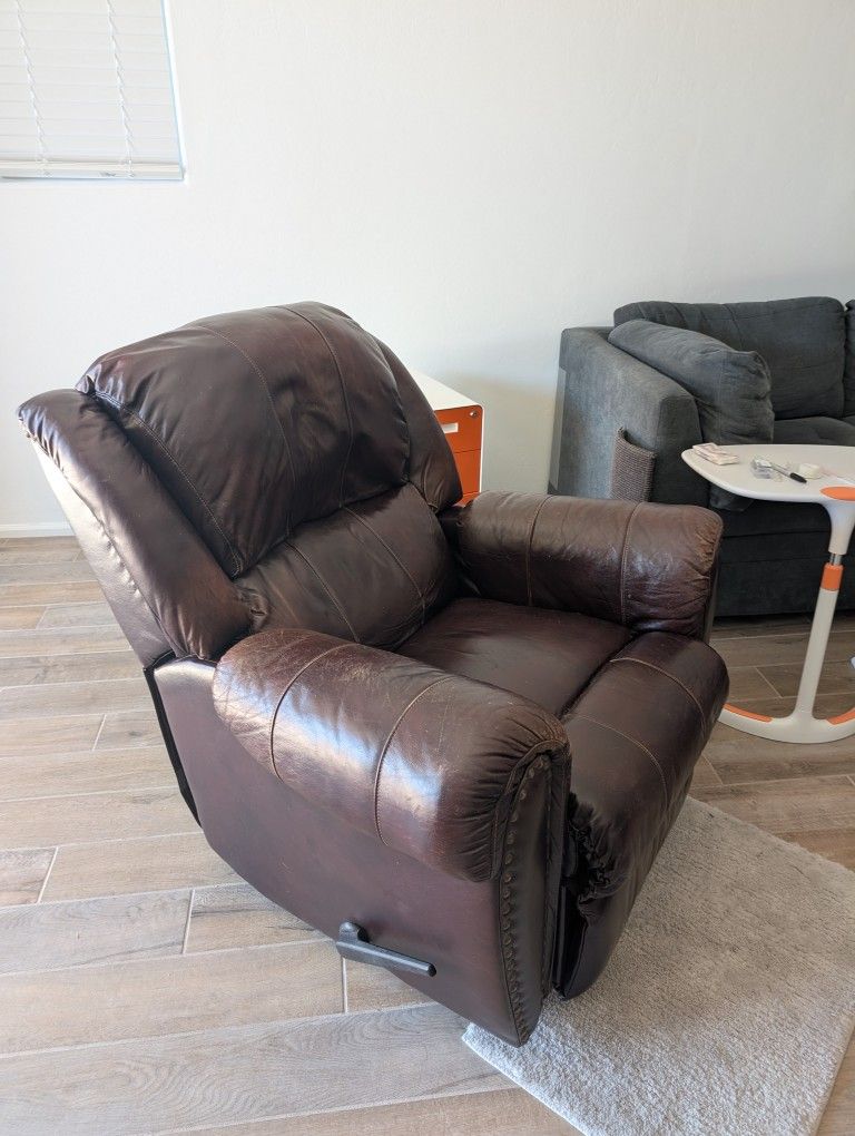 Brown Leather Recliner